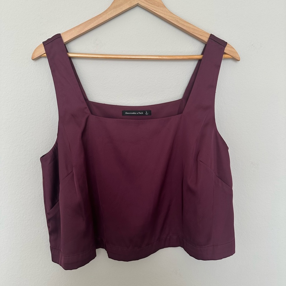 Abercrombie Size L silk crop tank